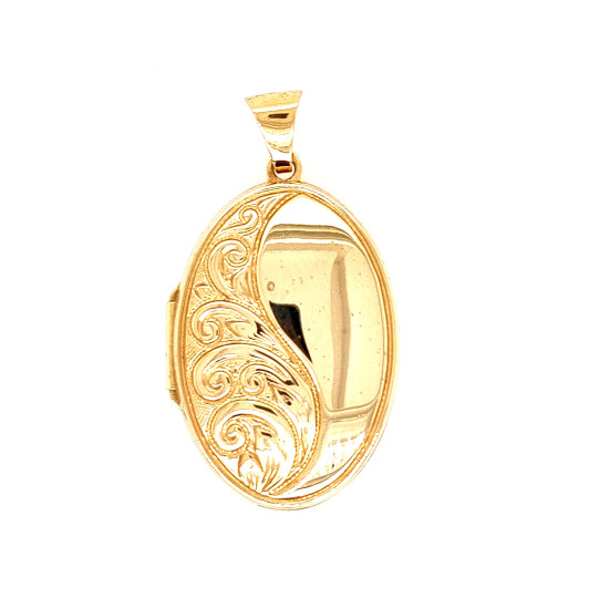 Pre Owned 9ct Oval Locket ZP572